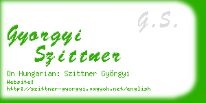 gyorgyi szittner business card