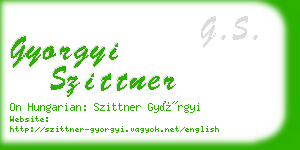 gyorgyi szittner business card